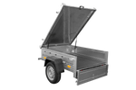 Charger l'image dans la galerie, Remorque simple essieu 750 kg PTAC 150x106 Garden Trailer 150 KIPP avec capot aluminium
