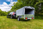 Charger l'image dans la galerie, Remorque routière avec bâche haute, arceau H-800 et roue jockey 230x125 Garden Trailer 230 KIPP
