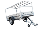 Charger l'image dans la galerie, Remorque routière avec bâche haute, arceau H-800 et roue jockey 230x125 Garden Trailer 230 KIPP
