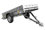 Charger l'image dans la galerie, Remorque routière avec bâche haute, arceau H-800 et roue jockey 230x125 Garden Trailer 230 KIPP
