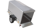 Charger l'image dans la galerie, Remorque 750 kg 200 x 125 avec bâche haute et arceau Garden Trailer 201 KIPP
