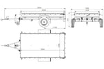 Charger l'image dans la galerie, Remorque pour auto 230 x 125 cm Garden Trailer 230 KIPP
