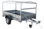 Charger l'image dans la galerie, Remorque routière avec bâche haute bleue, arceau H-800 et roue jockey 230x125 Garden Trailer 230 KIPP
